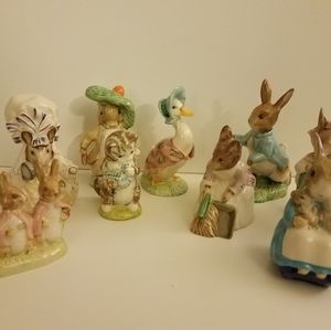 Vintage Beatrix Potter figurines